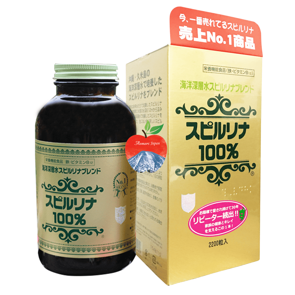 TẢO XOẮN SPIRULINA NHẬT BẢN 2200 VIÊN 